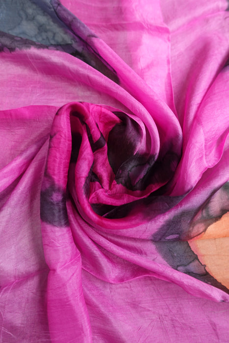 Pink Silk Scarf - New