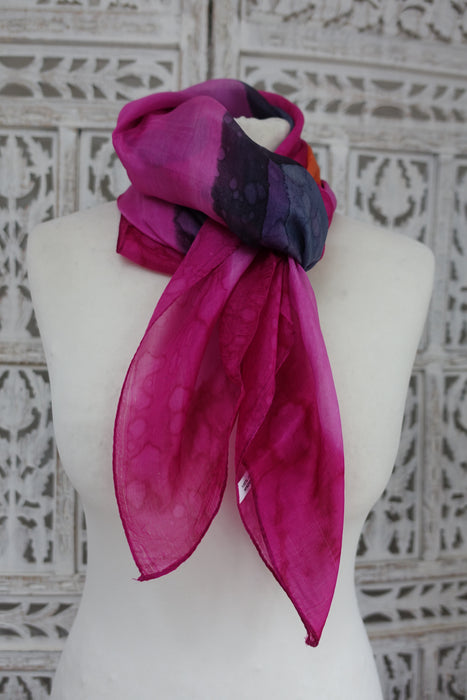 Pink Silk Scarf - New