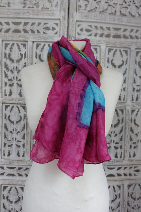 Pink Silk Scarf - New