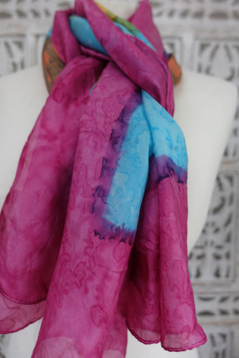Pink Silk Scarf - New