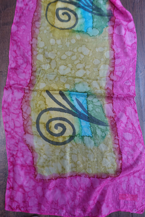 Pink Silk Scarf - New