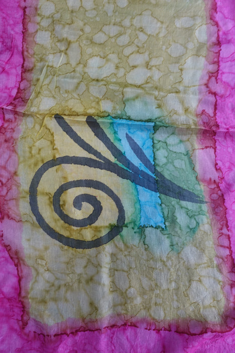 Pink Silk Scarf - New