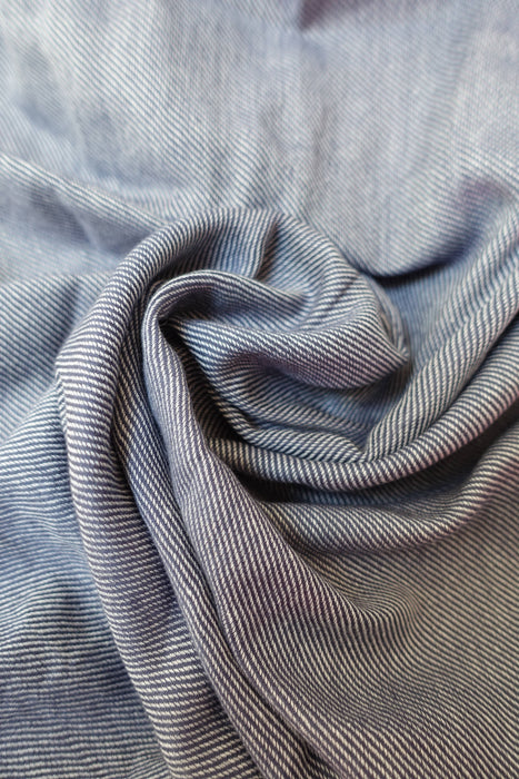 Blue And White Woven Scarf