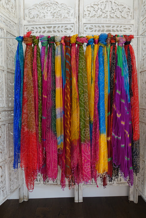 Collection Of 17 Colourful Scarves -  New