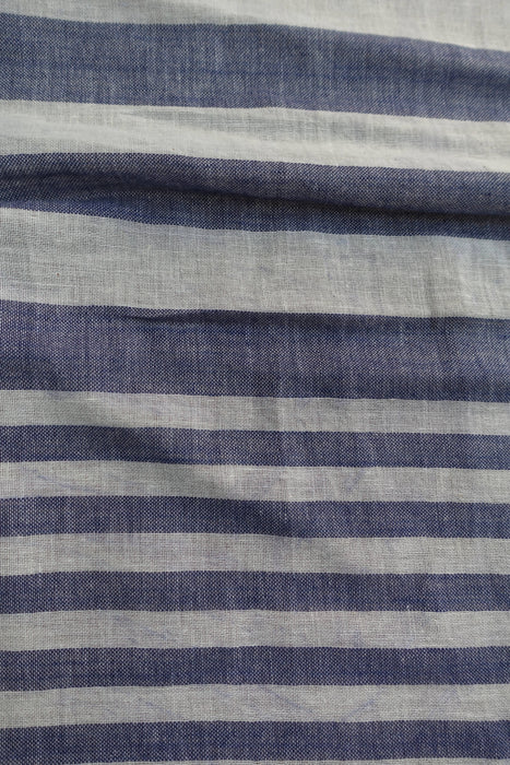 Blue And White Cotton Scarf