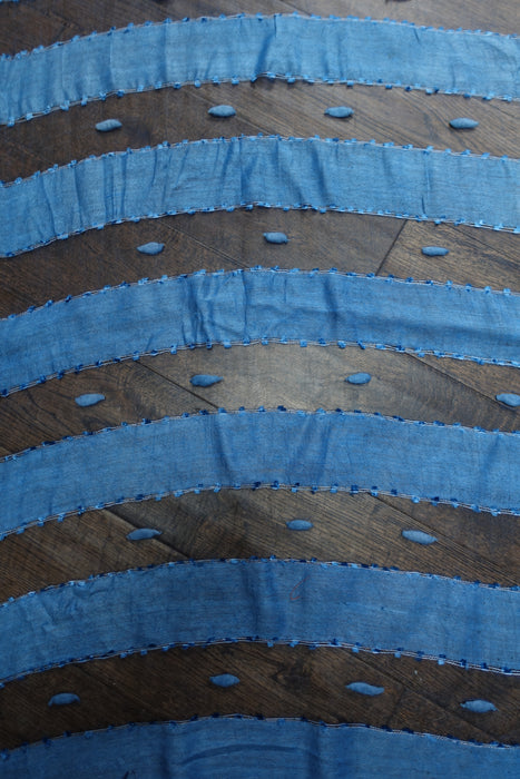 Powder Blue Silk Voile Scarf Handloom