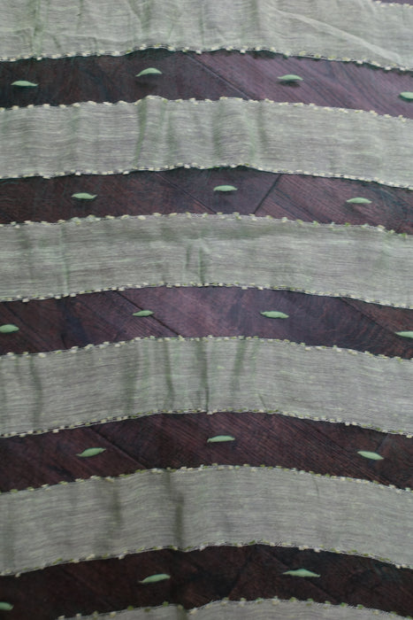 Mint Green Silk Voile Scarf Handloom