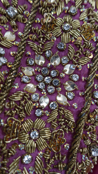 Dusky Pink Silk With Heavy Border Dupatta - New