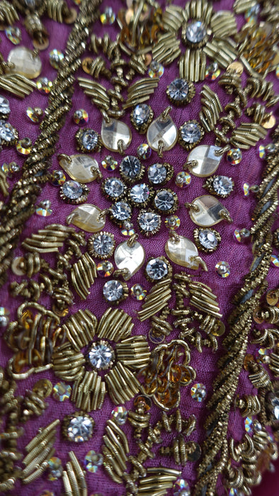 Dusky Pink Silk With Heavy Border Dupatta - New