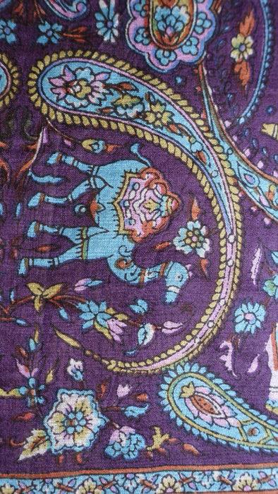 Plum Pure Silk Hands And Loom Scarf