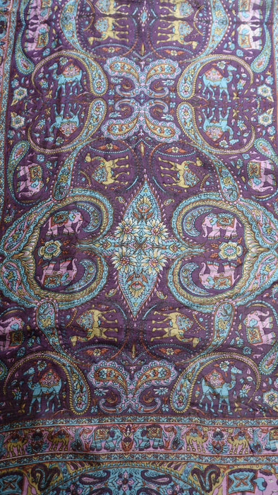 Plum Pure Silk Hands And Loom Scarf