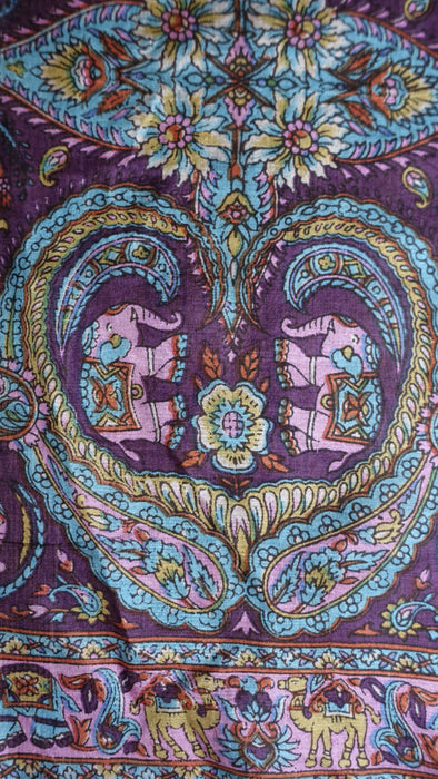 Plum Pure Silk Hands And Loom Scarf