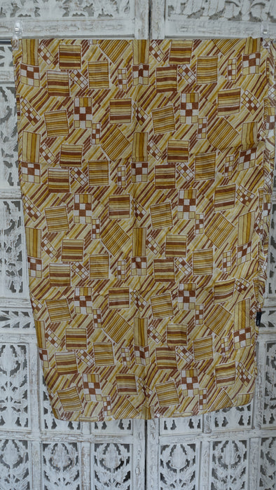 Handloom Geometric Silk Square Scarf
