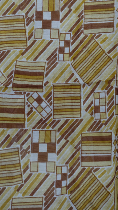 Handloom Geometric Silk Square Scarf