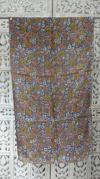 Autumnal Handloom Silk Square Scarf