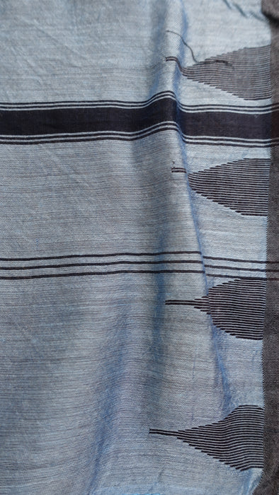 Sky Blue Cotton Weave Long Cotton Weave Hands And Looms Scarf