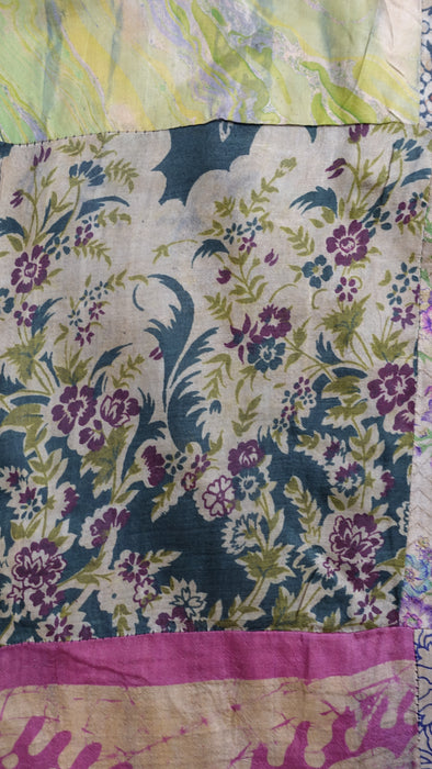 Multicoloured Small Silk Squared Scarf