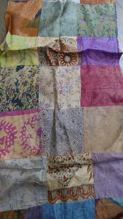 Multicoloured Small Silk Squared Scarf