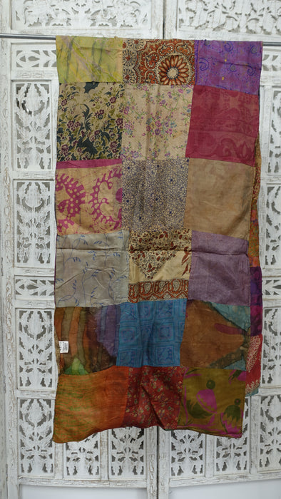 Multicoloured Small Silk Squared Scarf