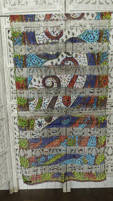 Multicoloured Hands And Looms Scarf