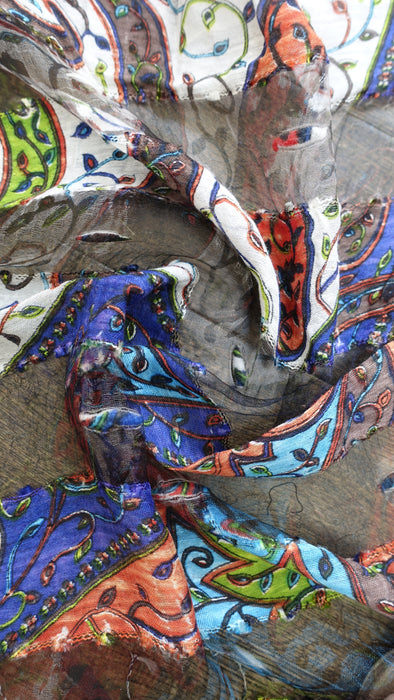 Multicoloured Hands And Looms Scarf