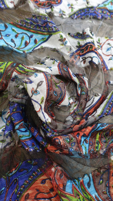 Multicoloured Hands And Looms Scarf