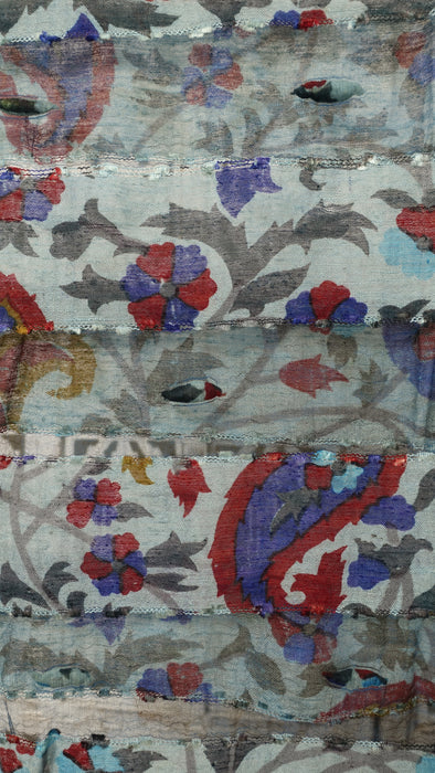 Multicoloured Paisley Silk Printed Scarf - New