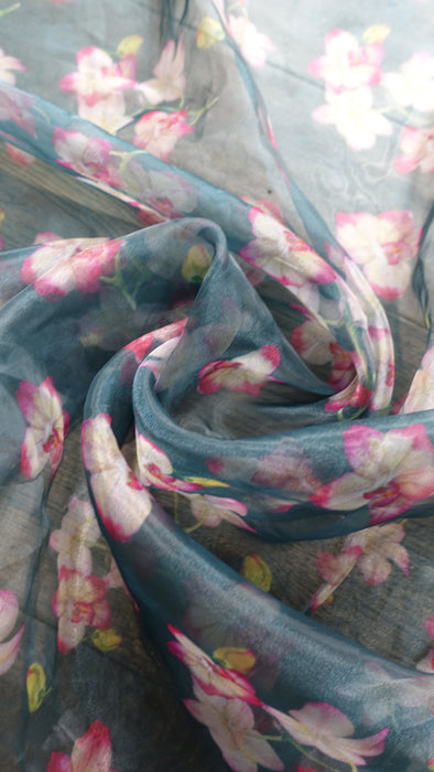 Floral Voile Dupatta - New