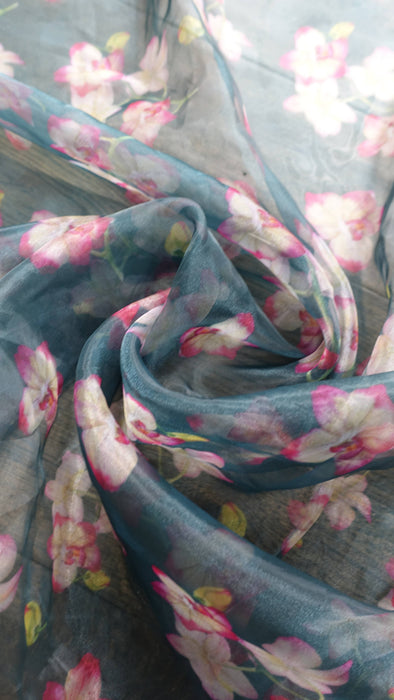 Floral Voile Dupatta - New