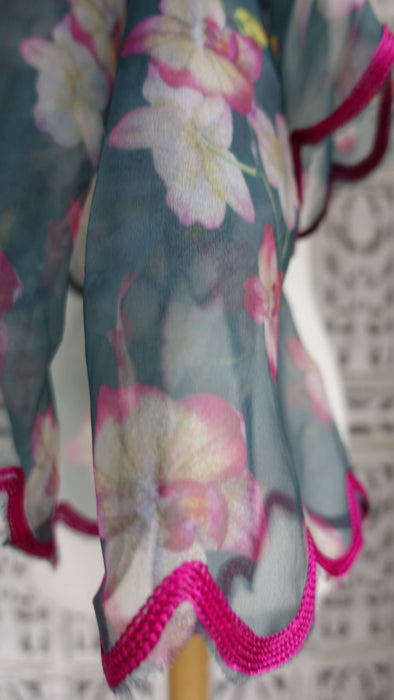 Floral Voile Dupatta - New