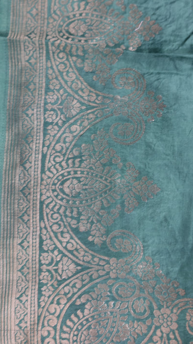 Green Silk Soft Dupatta - New