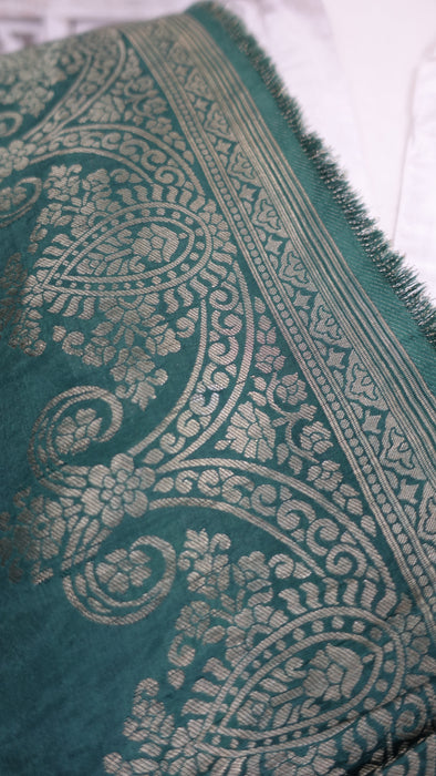 Green Silk Soft Dupatta - New