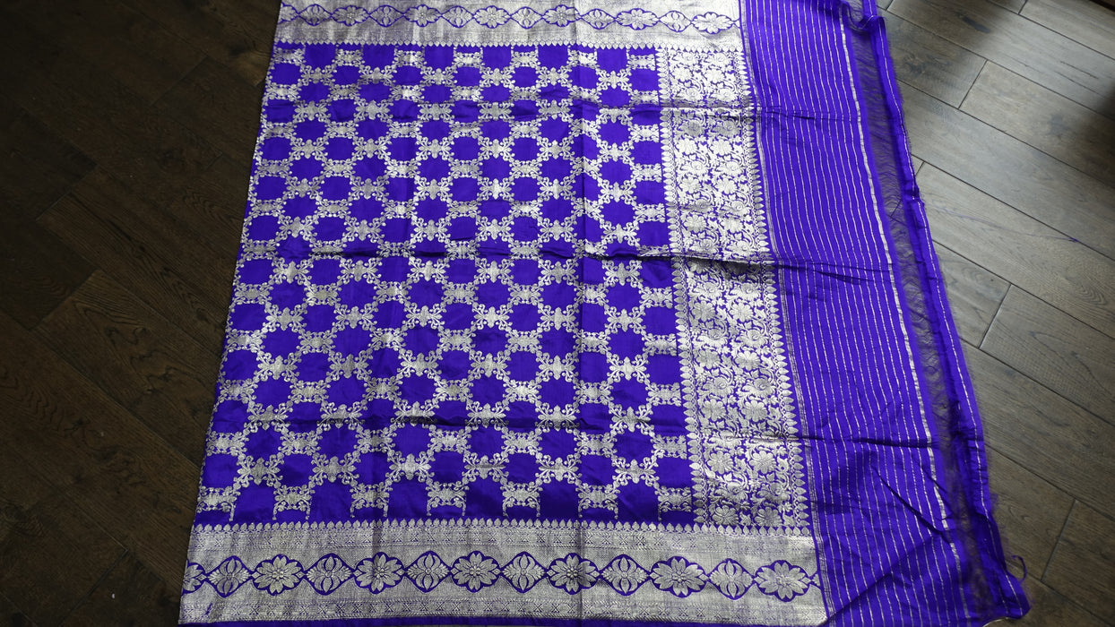 Purple Silk Vintage Shawl - New