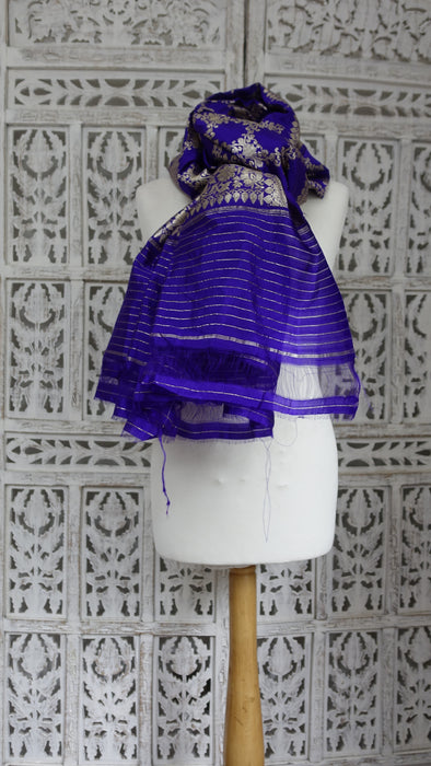 Purple Silk Vintage Shawl - New