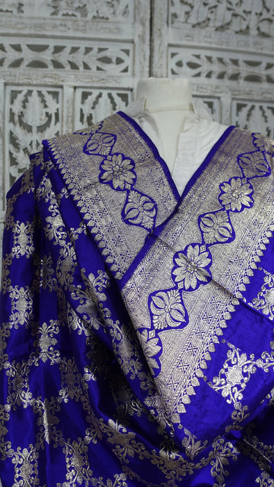 Purple Silk Vintage Shawl - New