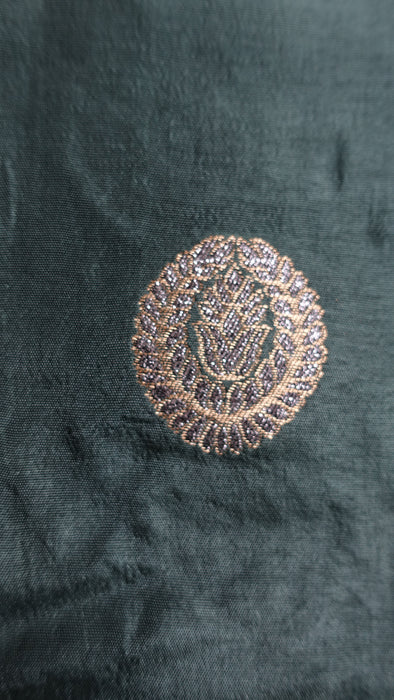 Dark Green Silk Shawl - New