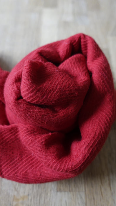 Red Angora Wool Scarf