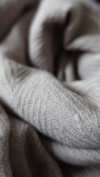 Blush Pink Angora Wool Scarf