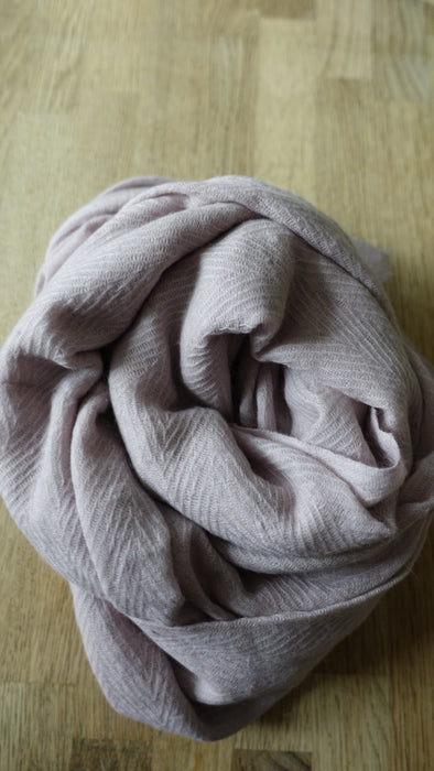 Blush Pink Angora Wool Scarf