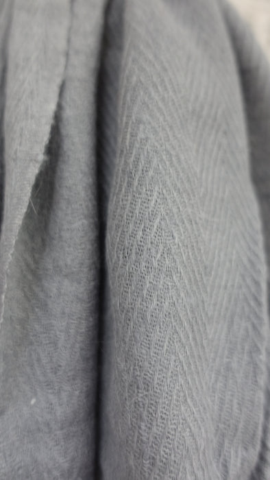 Grey Angora Wool Scarf - New