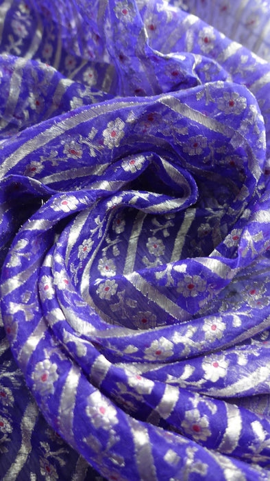 Purple Vintage Silk Voile Dupatta- New
