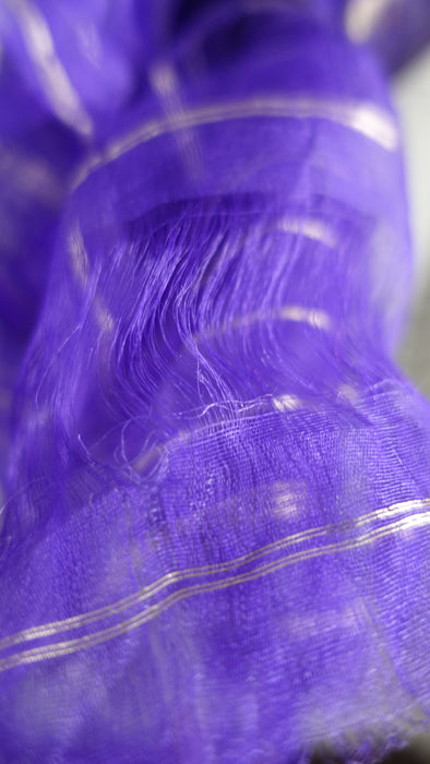 Purple Vintage Silk Voile Dupatta- New