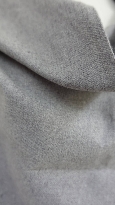 Extra large grey wool shawl – full length view