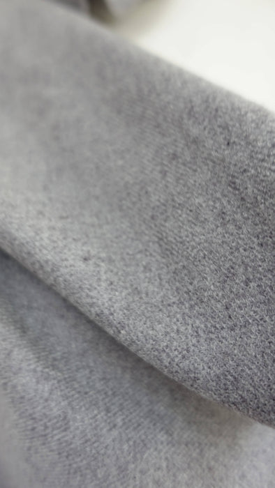 Extra large grey wool shawl – close-up of the embellishment