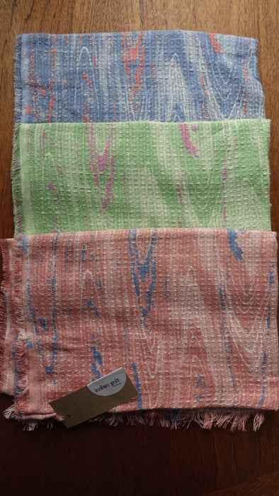 Thin Summer Woven Cotton Scarf - Multiple Colours Available