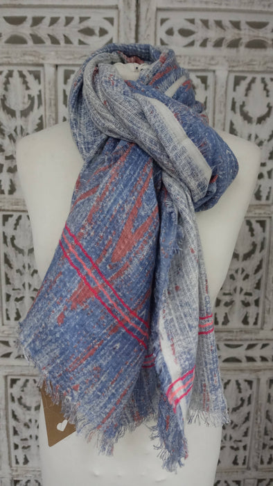 Thin Summer Woven Cotton Scarf - Multiple Colours Available