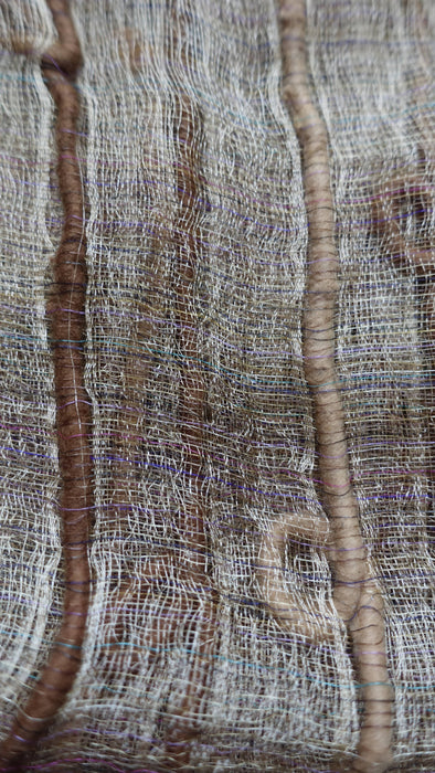 Loose Weave Silk Slub Hands And Looms Scarf - Multiple Colours Available