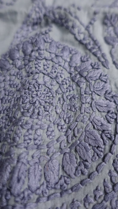 Pure Cotton Hand Embroidered Scarf - Multiple Colours Available