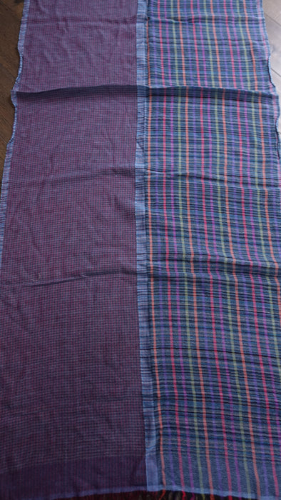 Colourful Stripe Wool Blend Handloom Scarf