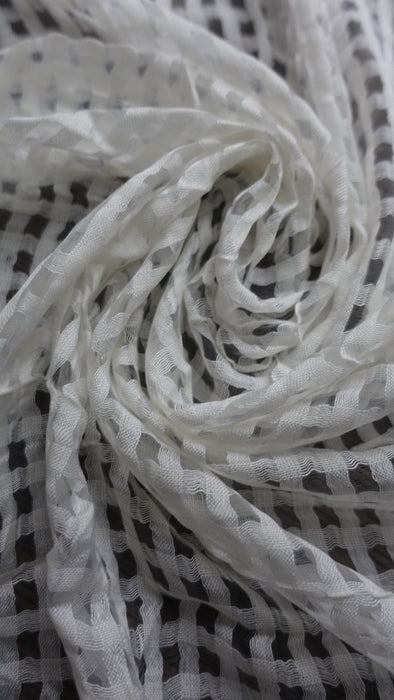 Off White Loose Weave Scarf
